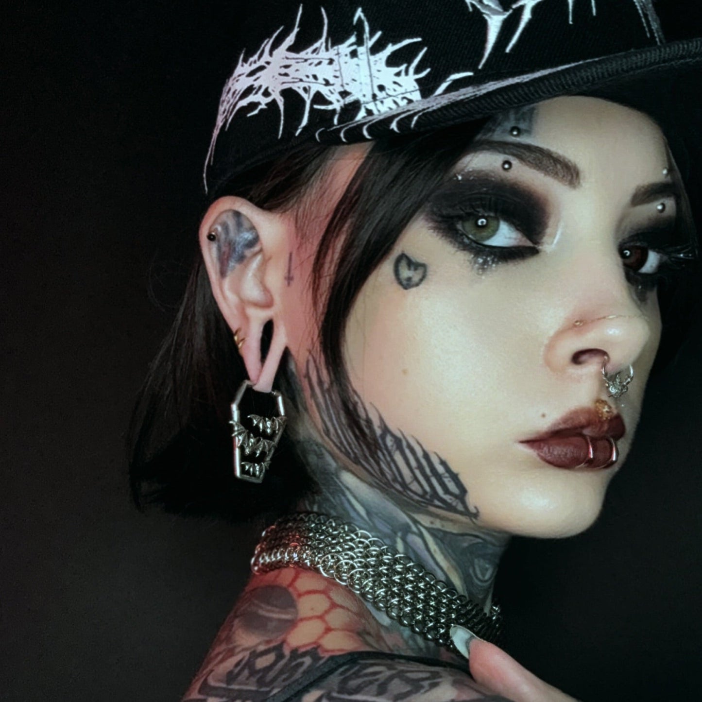 BAT TOMB EARRINGS